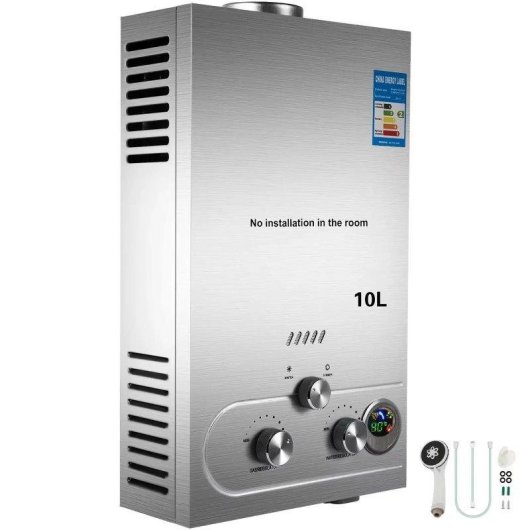 Scaldabagno istantaneo Generico 10L 20kW montaggio parete display LED