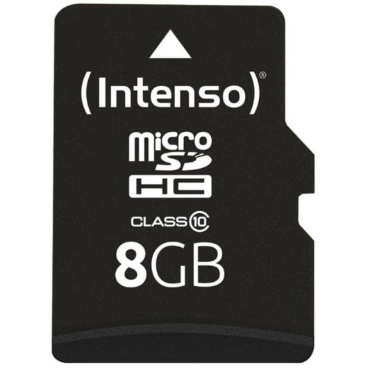 Scheda di memoria Intenso 8GB MicroSDHC Classe 10 resistente nera