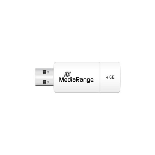 Chiavetta USB MediaRange MR970 4 GB Scorrevole Rosso Bianco USB 2.0