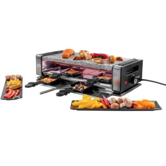 Parrilla intérieure Unold 48760 Raclette 8 personnes 1200 W Noir/Acier inoxydable