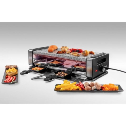 Parrilla intérieure Unold 48760 Raclette 8 personnes 1200 W Noir/Acier inoxydable