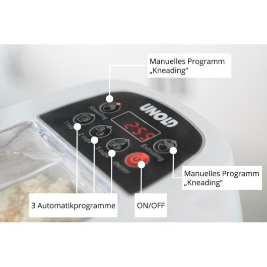 Máquina de pastas Unold Nora 68820 Eléctrica 13 formas 500 g