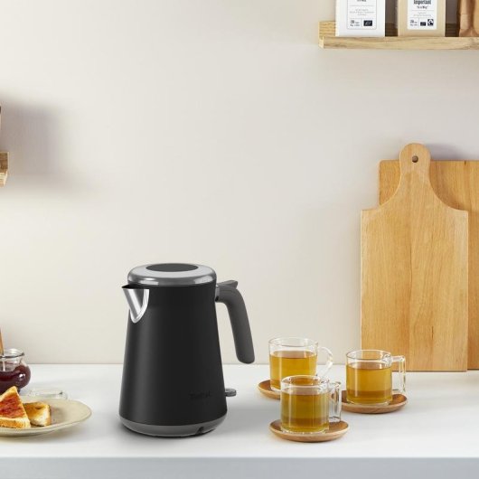 Bollitore elettrico Tefal Collection KI6668E0 1,7 L 2400 W Nero Acciaio inossidabile