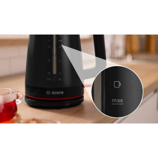 Bouilloire électrique Bosch TWK3M123 1,7 L 2400 W Noir