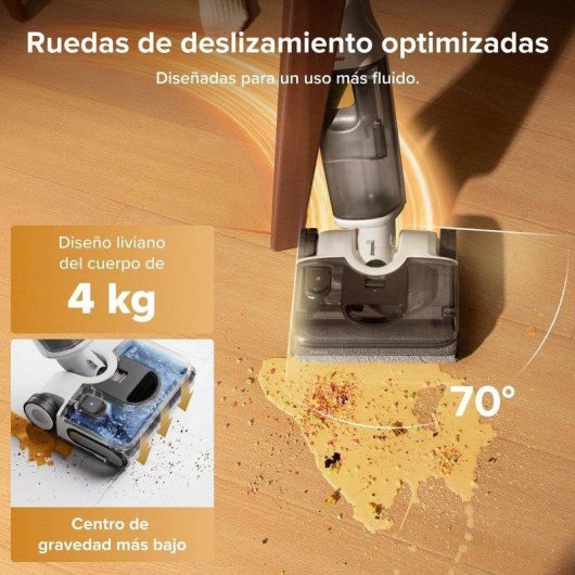 Robot Aspirador Roborock F25 Gt Gen 2 con Autolimpieza 20.000 Pa FlatReach 180°