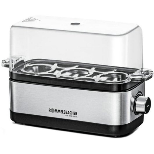 Hervidor d'œufs Rommelsbacher ER 300, 3 œufs, acier inoxydable, 300 W