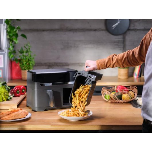 Airfryer Tefal Dual Easy Fry Grill EY905B Dubbele Mand 8,3L 2700W Touchpaneel