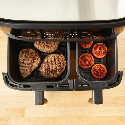 Airfryer Tefal Dual Easy Fry Grill EY905B Dubbele Mand 8,3L 2700W Touchpaneel