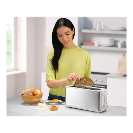 Tostapane Braun HT 1610 Acciaio Inossidabile Bianco 1030 W