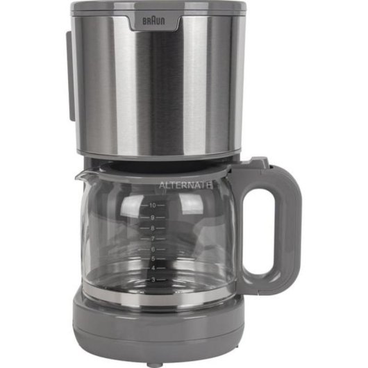 Caffettiera a filtro Braun KF 1500 GY 1,25 L 10 Tazze acciaio inox