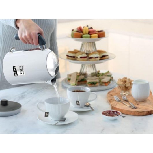 Elektrischer Wasserkocher Kenwood ZJX650WH 1 L 2200 W Silber und Weiß