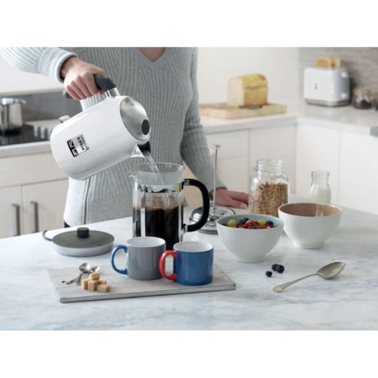Elektrischer Wasserkocher Kenwood ZJX650WH 1 L 2200 W Silber und Weiß