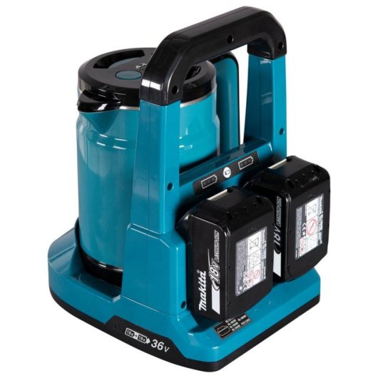 Hervidor de agua Makita DKT360Z 0,8 L Sin cables Negro/Azul