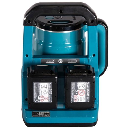 Hervidor de agua Makita DKT360Z 0,8 L Sin cables Negro/Azul