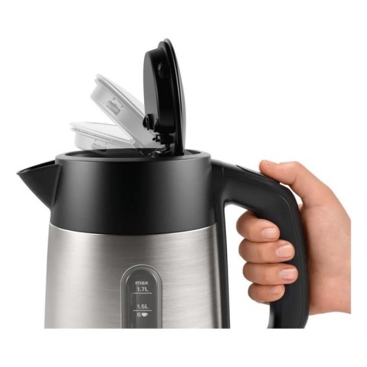 Wasserkocher Bosch TWK4P440 1,7 L 2400 W Schwarz Edelstahl