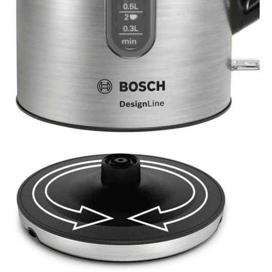 Wasserkocher Bosch TWK4P440 1,7 L 2400 W Schwarz Edelstahl