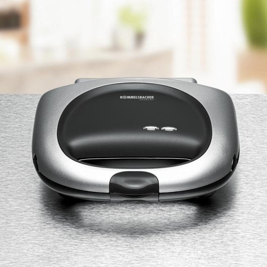 Sandwichera Rommelsbacher ST 1000 Noir/Argent 1000W