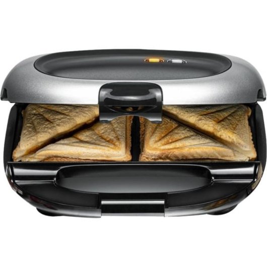 Sandwichera Rommelsbacher ST 1000 Noir/Argent 1000W