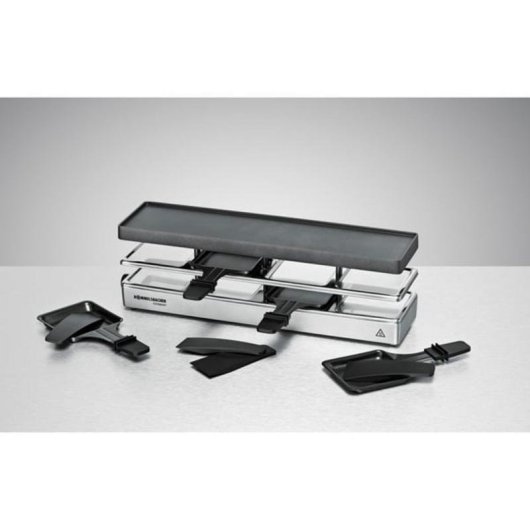 Parrilla de intérieur Rommelsbacher RC 800 4 personnes 795 W Noir/Argent