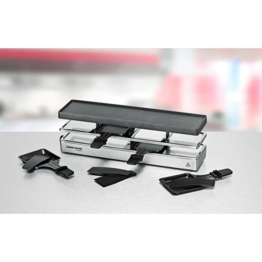 Parrilla de intérieur Rommelsbacher RC 800 4 personnes 795 W Noir/Argent