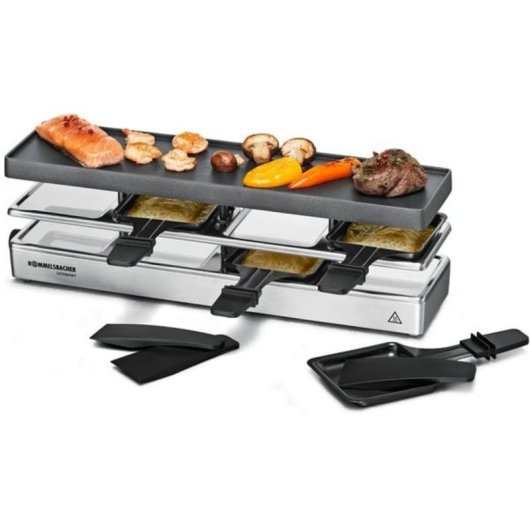 Parrilla de intérieur Rommelsbacher RC 800 4 personnes 795 W Noir/Argent