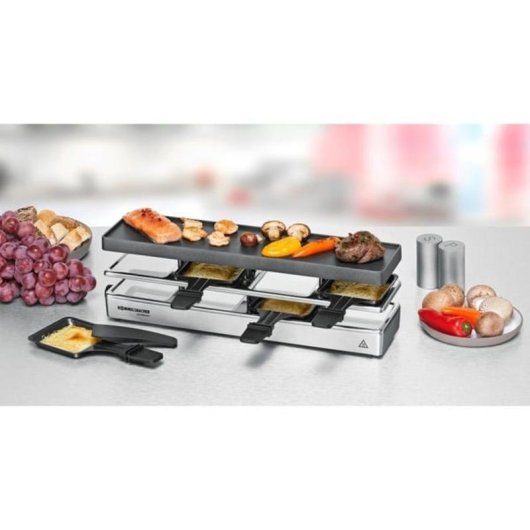 Parrilla de intérieur Rommelsbacher RC 800 4 personnes 795 W Noir/Argent
