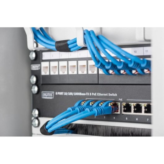 Guía para cable Digitus 254 mm (10") Gris Acero