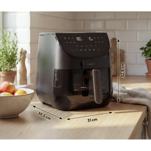 Airfryer Medion MD 13060 6,6L 1700W Écran Tactile 10 Programmes Noir