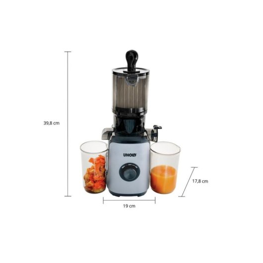 Exprimidor lento Unold 78275 SLOW JUICER Sam 80 RPM 0,8 L Carbón vegetal