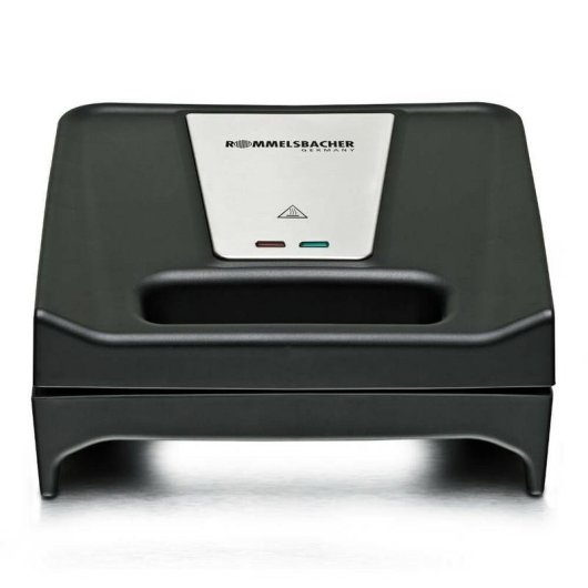 Parrilla eléctrica de contacto Rommelsbacher SWG 700 3 en 1 Negro