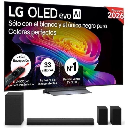 TV LG OLED evo AI OLED77C64LA 77" 4K UltraHD 120Hz Smart TV WebOS + LG S40TR Barra 400W