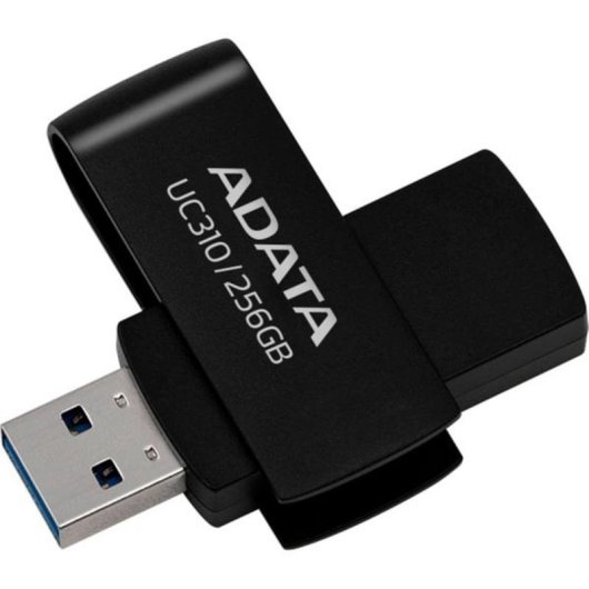 Clé USB ADATA UC310 64 Go USB-A 3.2 Gen 1 noire pivotante