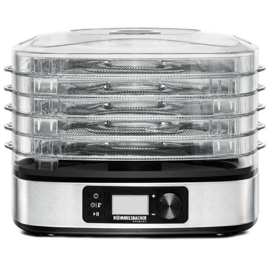 Deshidratador de alimentos Rommelsbacher DA 350 350 W acero inoxidable 5 bandejas