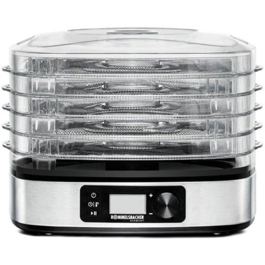 Deshidratador de alimentos Rommelsbacher DA 350 350 W acero inoxidable 5 bandejas
