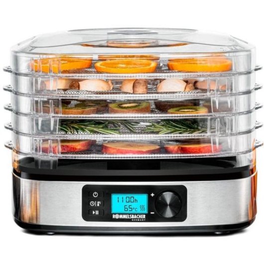 Deshidratador de alimentos Rommelsbacher DA 350 350 W acero inoxidable 5 bandejas