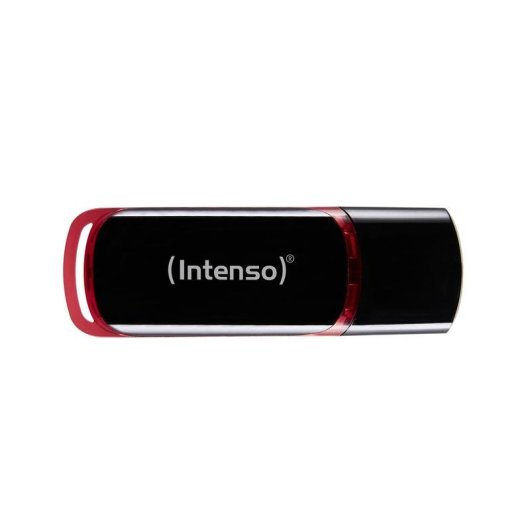 Unità flash USB Intenso 32GB USB 2.0 nera e rossa con cappuccio