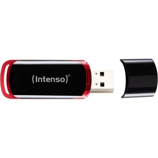 Unità flash USB Intenso 32GB USB 2.0 nera e rossa con cappuccio