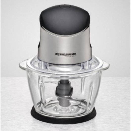 Picadora eléctrica Rommelsbacher MZ 400 1 L 400 W Negro/Acero inoxidable