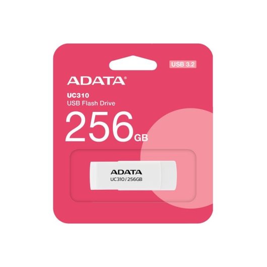 Chiavetta USB ADATA UC310 256 GB USB-A 3.2 Gen 1 girevole bianca