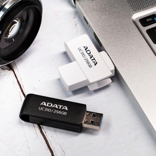 Chiavetta USB ADATA UC310 256 GB USB-A 3.2 Gen 1 girevole bianca