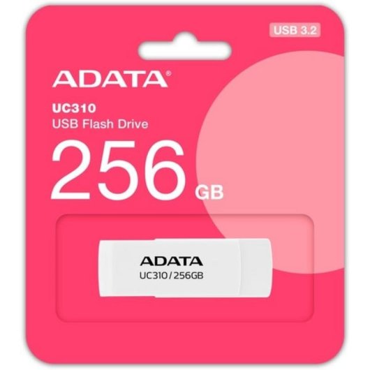 Chiavetta USB ADATA UC310 256 GB USB-A 3.2 Gen 1 girevole bianca