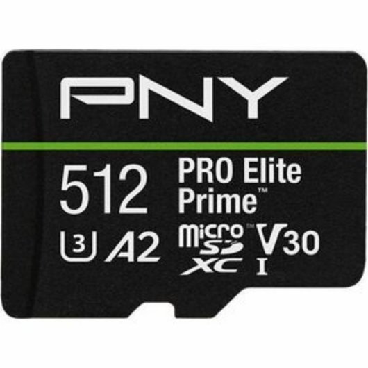Tarjeta microSD PNY PRO Elite Prime 512 GB Clase 10 UHS-I U3 V30 A2