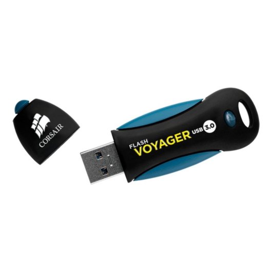 Chiavetta USB Corsair Voyager 256GB USB-A 3.2 Gen 1 nero e blu