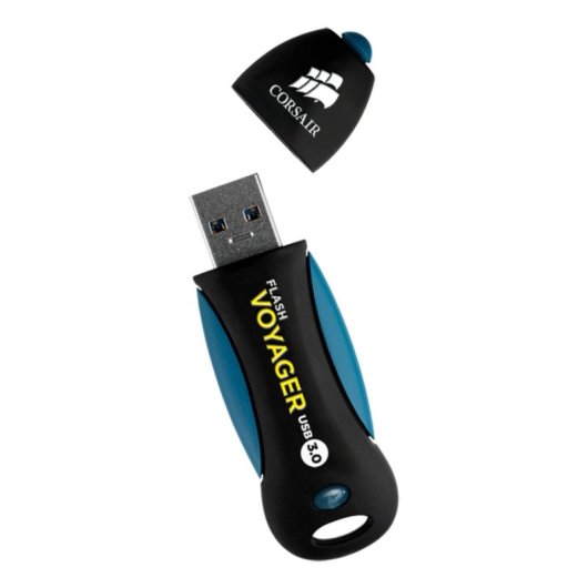 Chiavetta USB Corsair Voyager 256GB USB-A 3.2 Gen 1 nero e blu