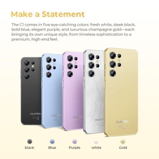 Oukitel C1 4G 4GB 128GB 6.52" Oro