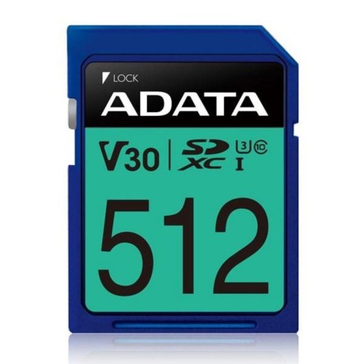 Speicherkarte ADATA Premier Pro 512 GB SDXC Klasse 10 UHS-I U3 V30 Blau