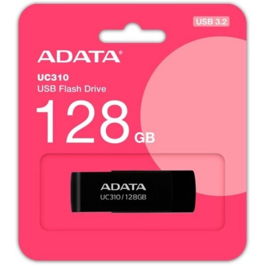 Clé USB ADATA UC310 128 Go USB-A 3.2 Gen 1 Noire Pivotante