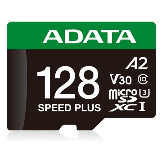 Scheda microSDXC ADATA Speed Plus 128 GB UHS-I U3 A2 V30 Classe 10
