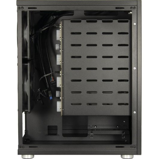 Caja PC Inter-Tech NAS-8 Torre NAS Alluminio Nero con Ventilazione e USB-C