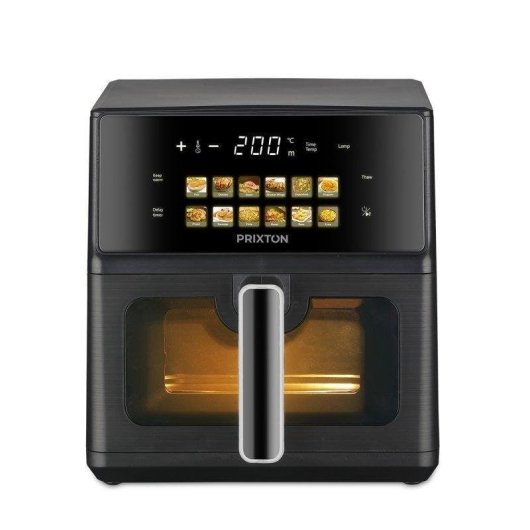 Airfryer Prixton Cook Organics 6L 1700W Double Résistance Fenêtre 12 Programmes